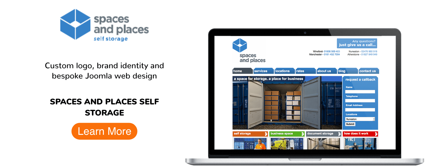 Self Storage Brand Identity & Joomla Web Design