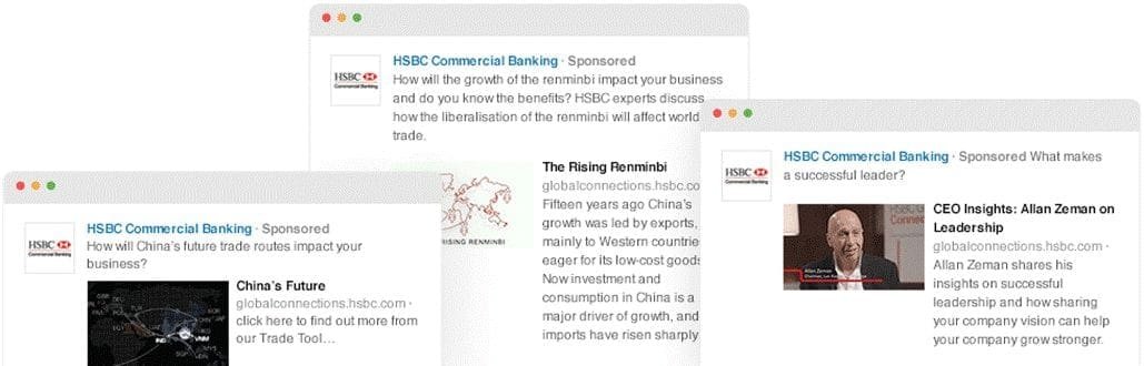 HSBC's targeted ad campaign
