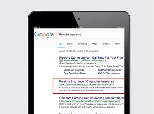 Classicline insurance SEO