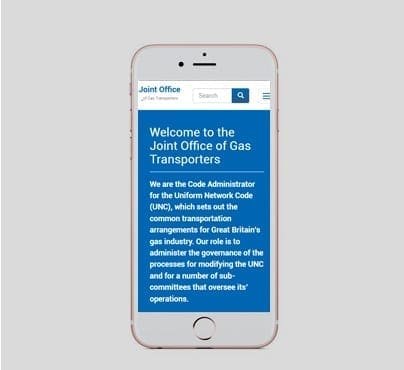 Joint Office of Gas Transporters Mobile Design