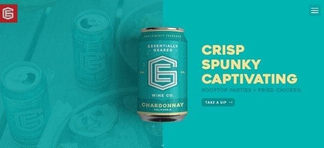 10 examples of creative web design eg wine co
