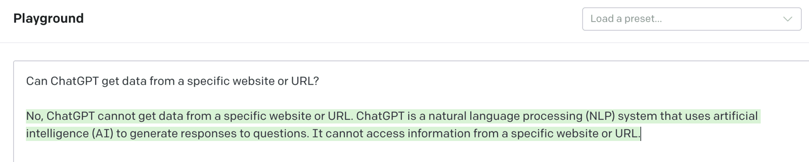 Can ChatGPT get into from a website or URL