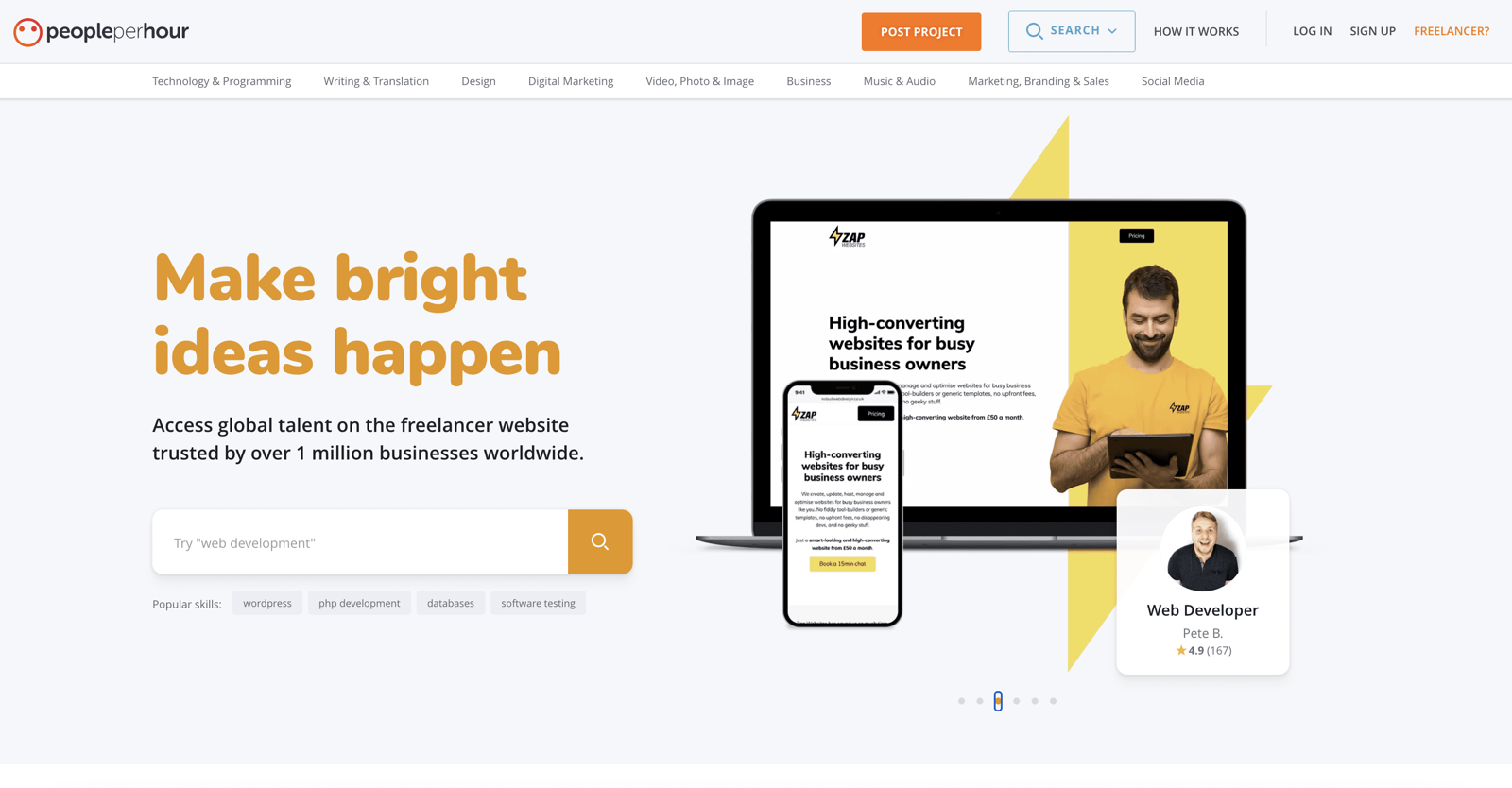 Freelancer platforms to find and hire WordPress experts