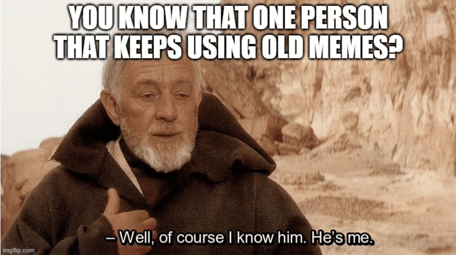 be self-aware when using meme content