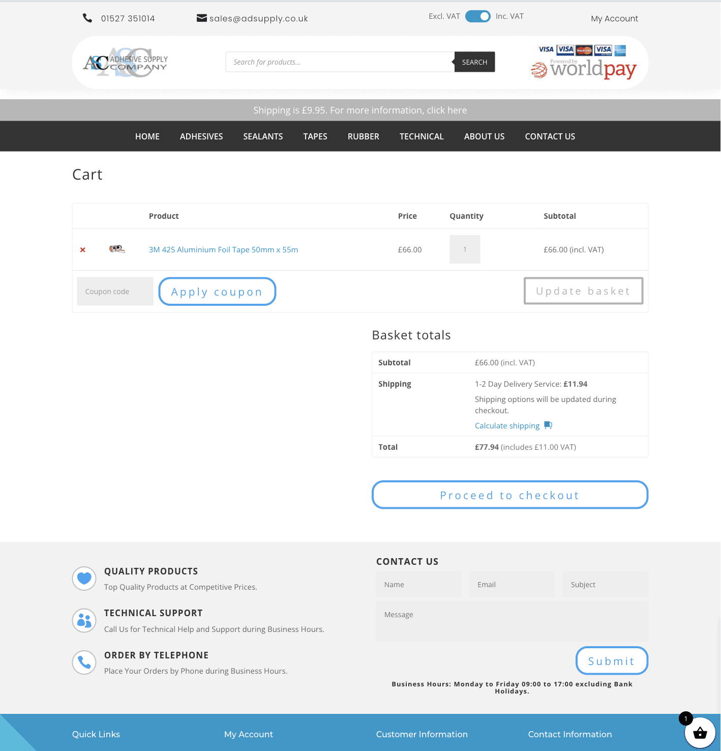 Adhesive Supply eCommerce Development