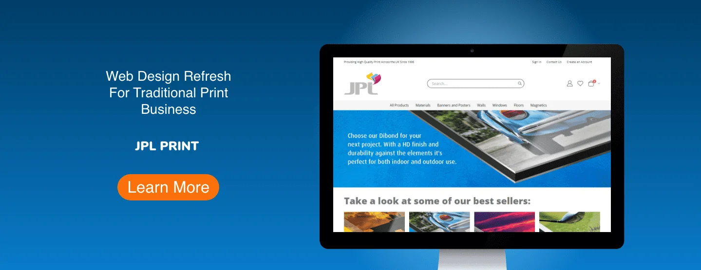 JPL Print Magento Web Design