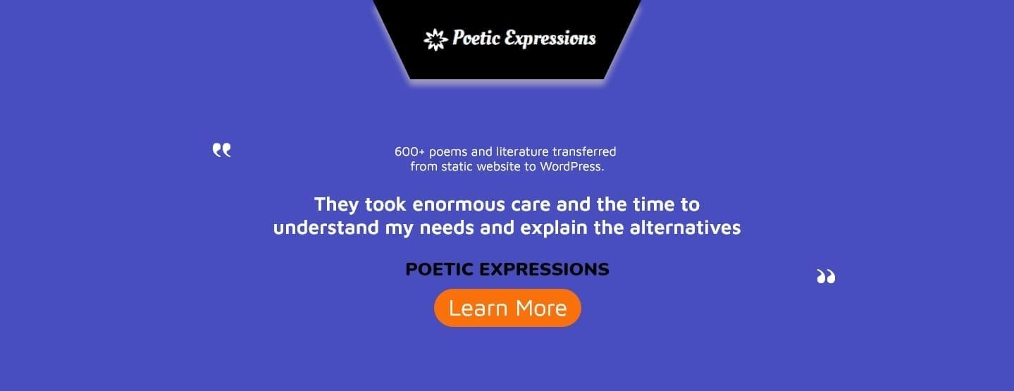 WordPress web design banner