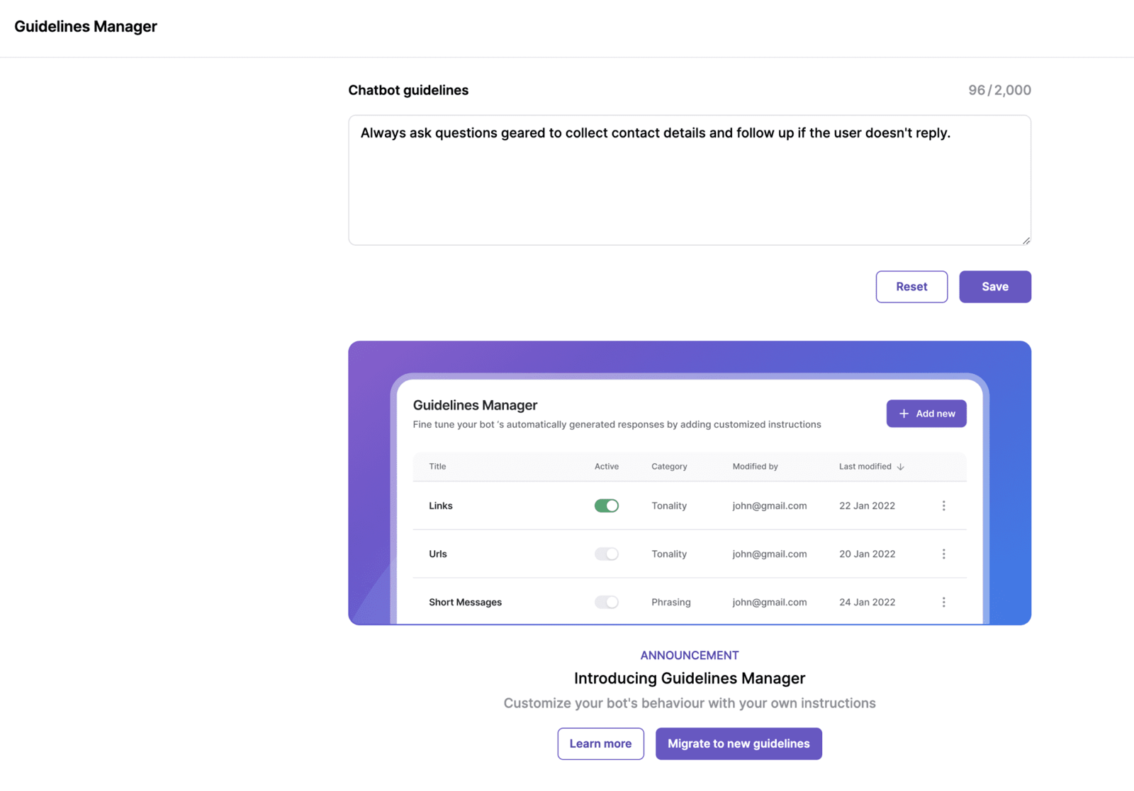 Botsonic AI Chatbot Instructions