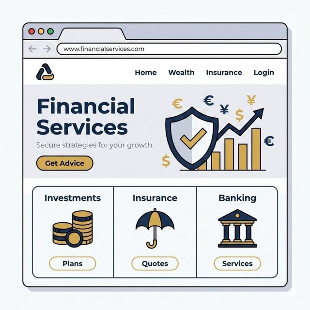 Financial Services website design