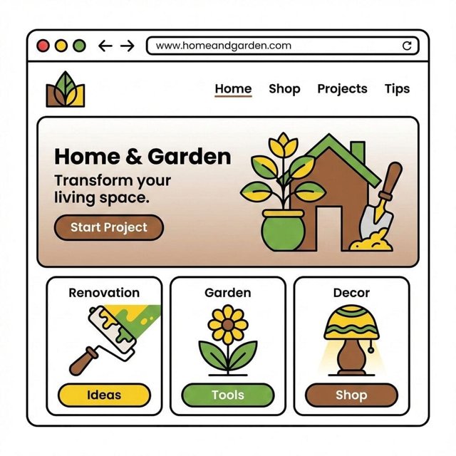 Home & Garden website design
