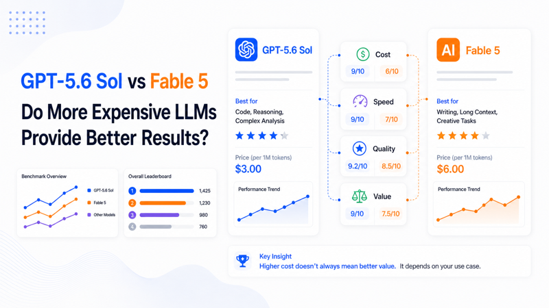 GPT-5.6 Sol vs Fable 5: Do More Expensive LLMs Provide Better Results?