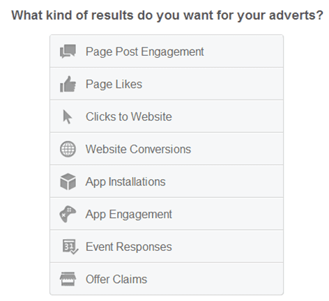 Facebook Ad Types Facebook Ad Types