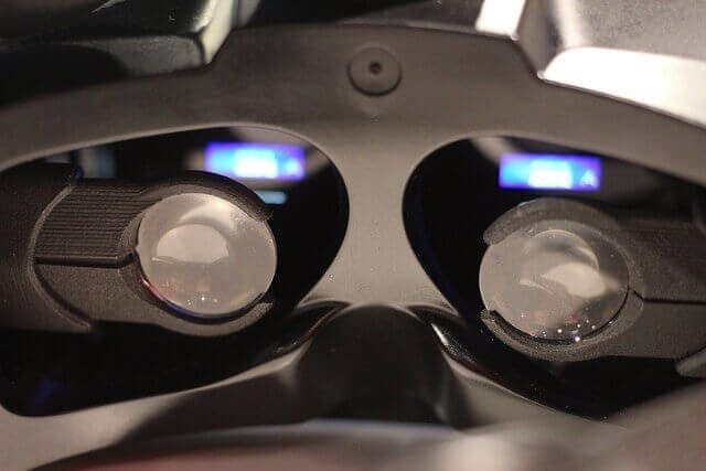- A virtual reality headset