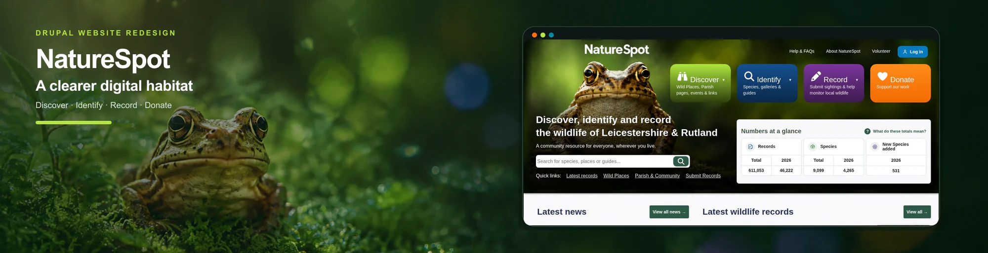 NatureSpot project showcase