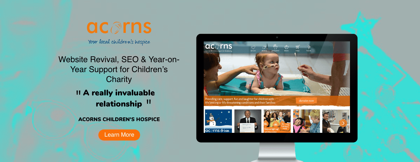 Acorns Children's Hospice Joomla to WordPress Website Development