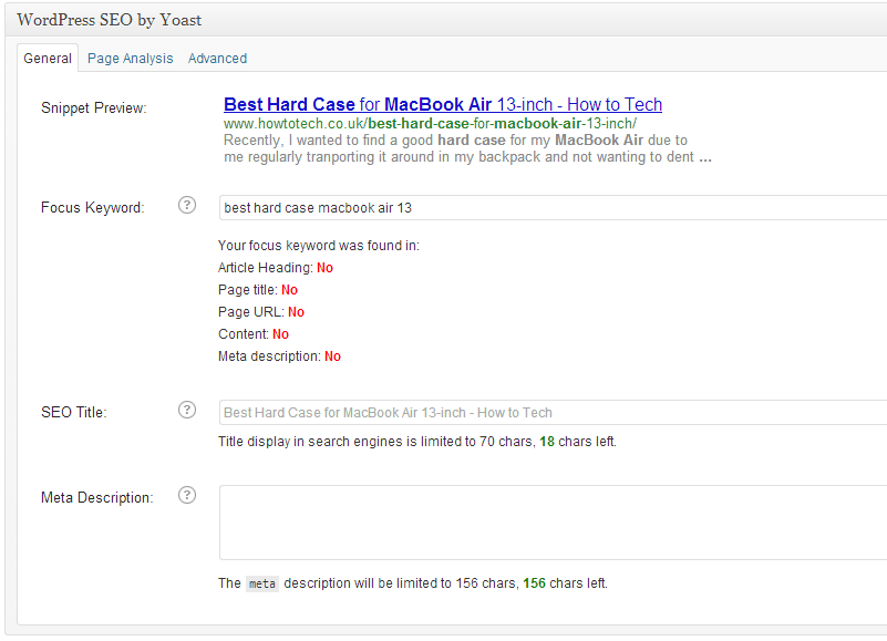 YOAST WordPress SEO Plugin