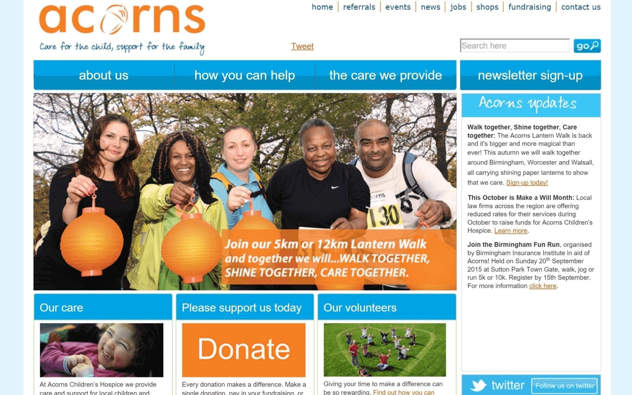 How to Get Your Story Seen: Acorns Children’s Hospice Web Design Case Study | Opace