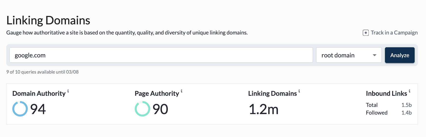 Backlink Quality using Domain Authority Backlink Quality using Domain Authority