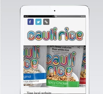 Caulirice mobile view