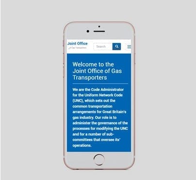 Joint Office of Gas Transporters Mobile Design