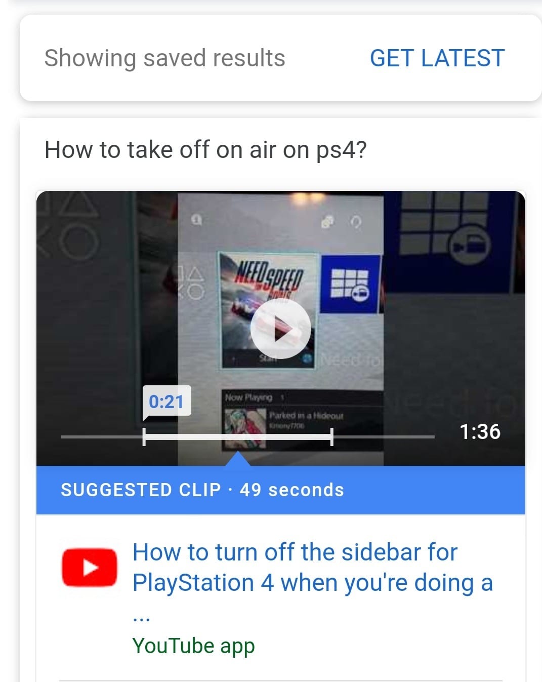 Featured Snippets in mobile searches