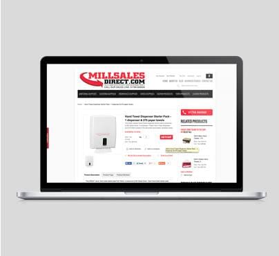 Mill Sales Direct Magento Design – Product page Mill Sales Direct Magento Design - Product page