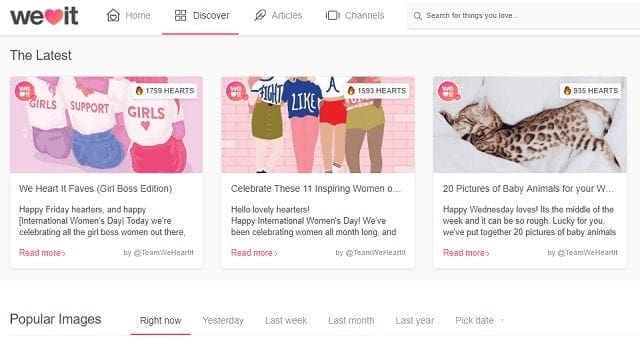 best social bookmarking sites for generating website traffic we heart it