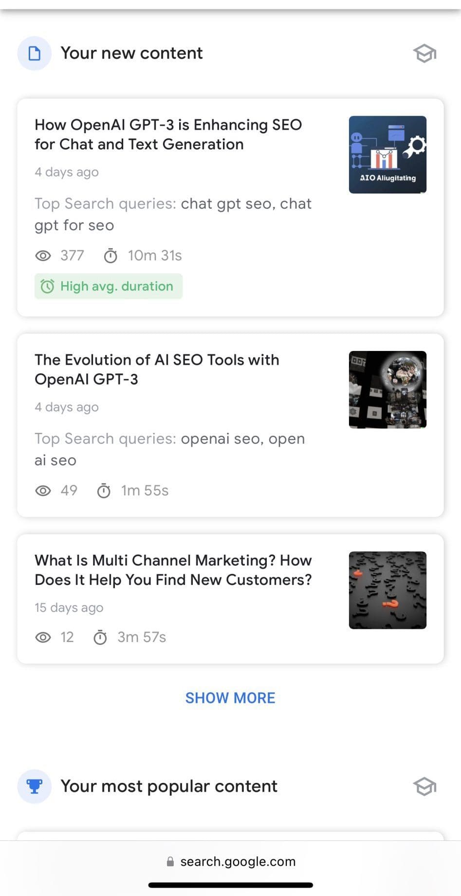 Can AI generated content generate real traffic