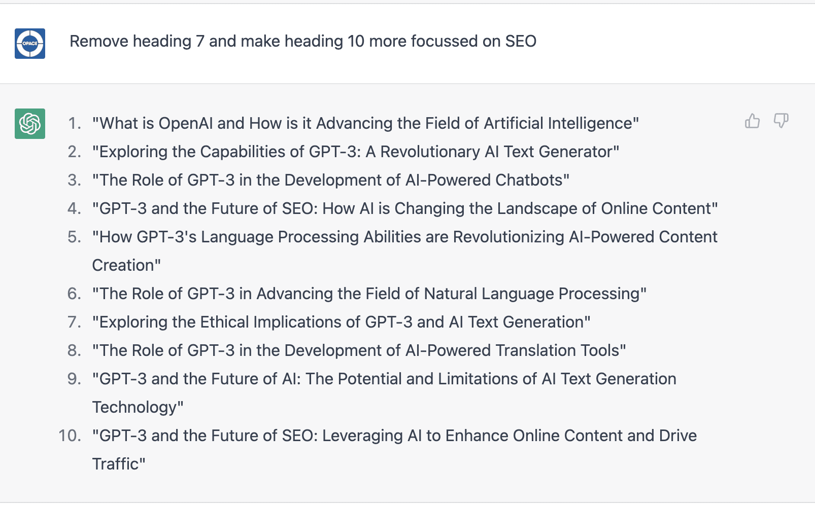 Refine the AI article structure based on relevancy 