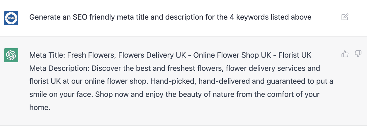 ChatGPT as an AI meta data tool
