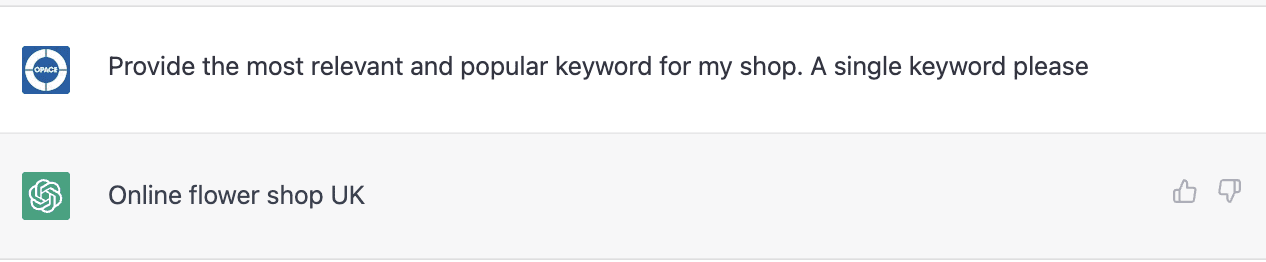 AI generated primary (focus) keyword