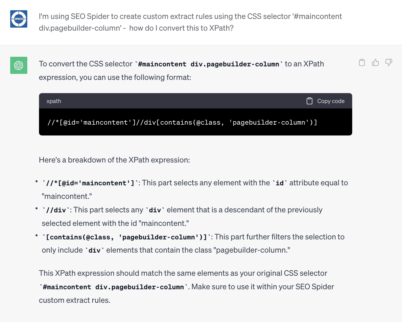 chatgpt prompt to convert extract rules
