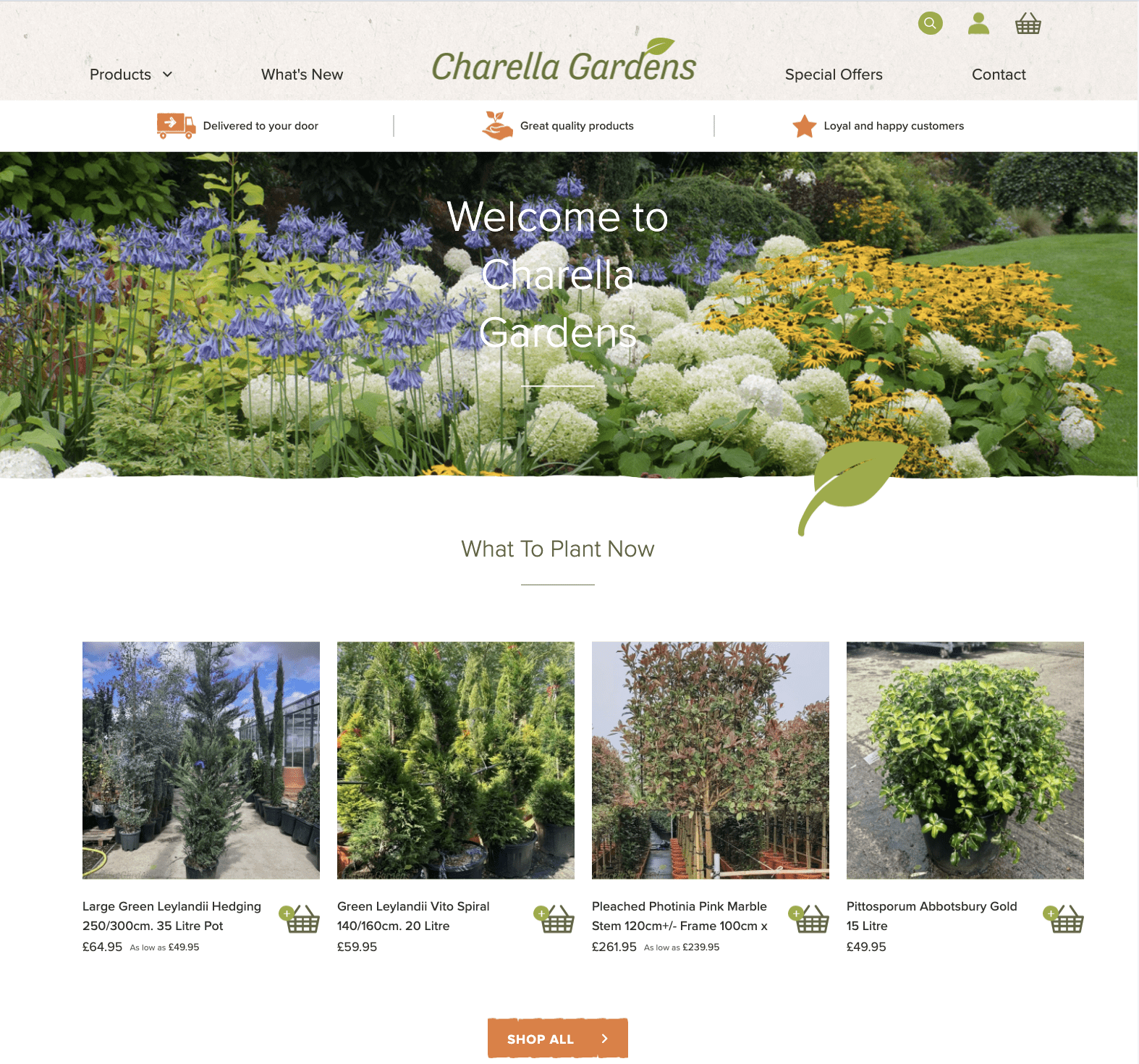 Charella Gardens Magento development