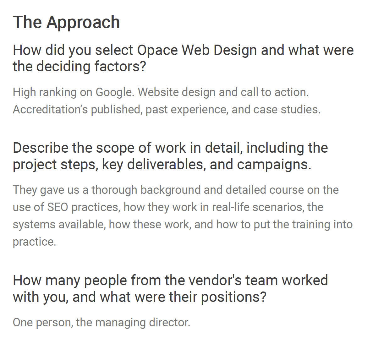 Electrium SEO Training - Clutch Feedback (2) Electrium SEO Training - Clutch Feedback (2)