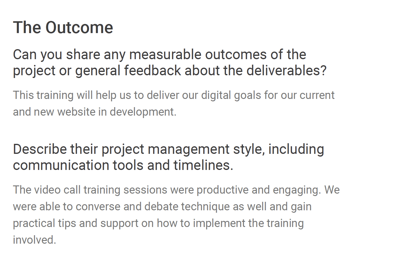 Electrium SEO Training - Clutch Feedback (3) Electrium SEO Training - Clutch Feedback (3)