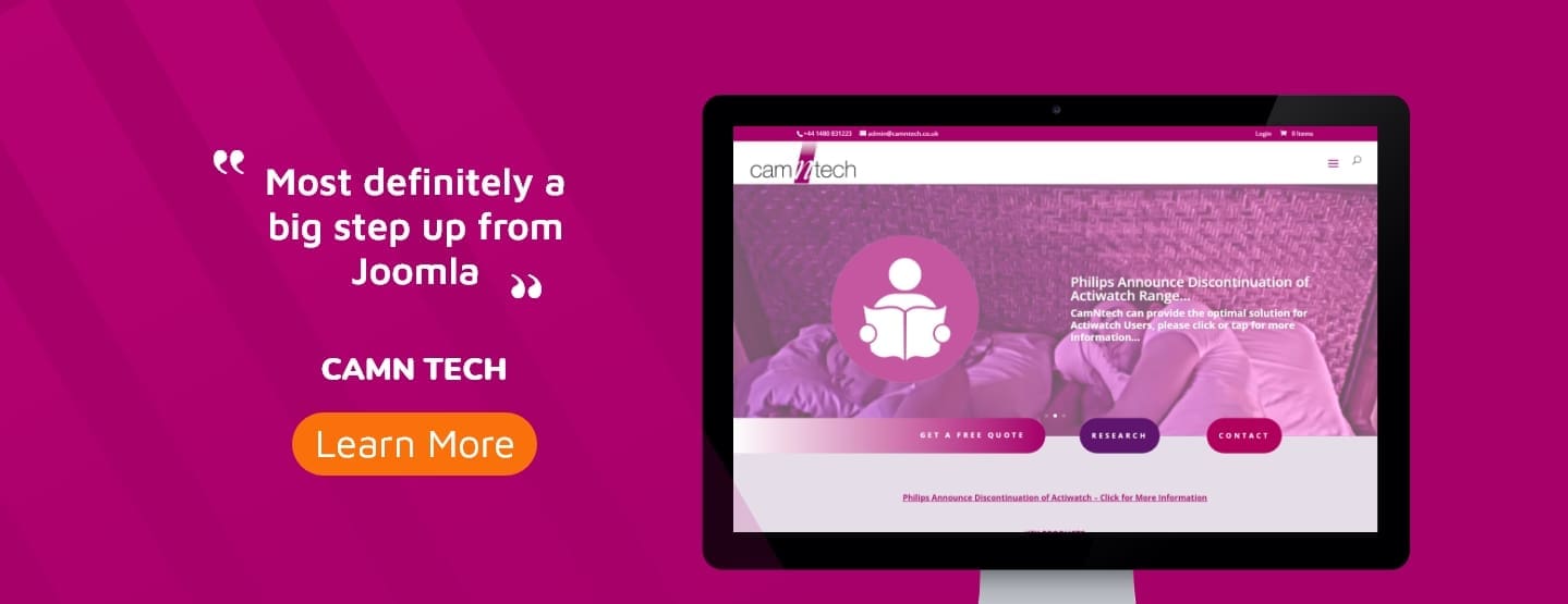 CamNTech Joomla to WordPress development