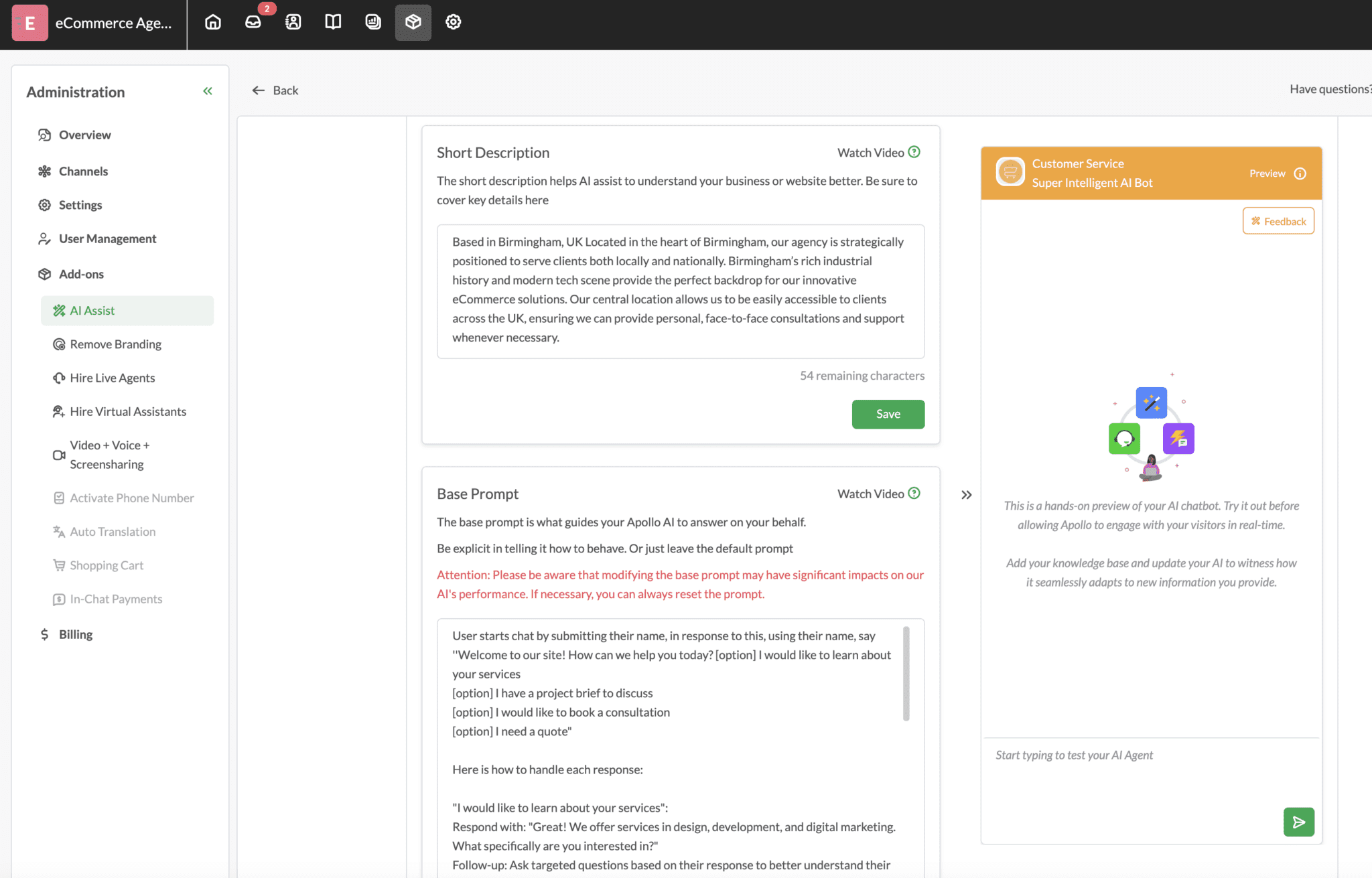 Tawk.to AI chatbot and live chat