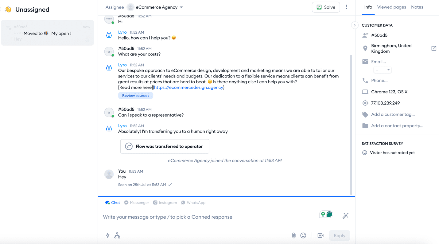 Conversation with Lyro 