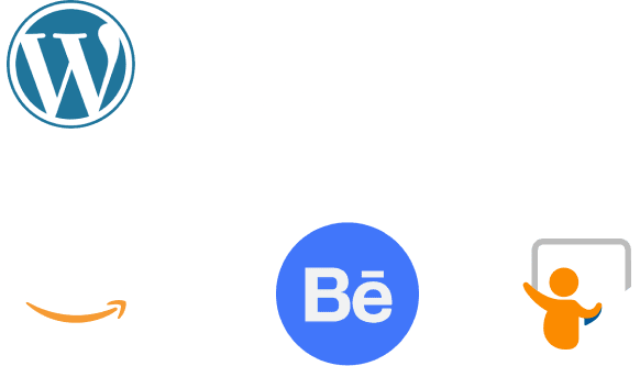 David Bryan publication platforms — WordPress, GitHub, Amazon, SoundCloud, SlideShare, Academia.edu, Behance