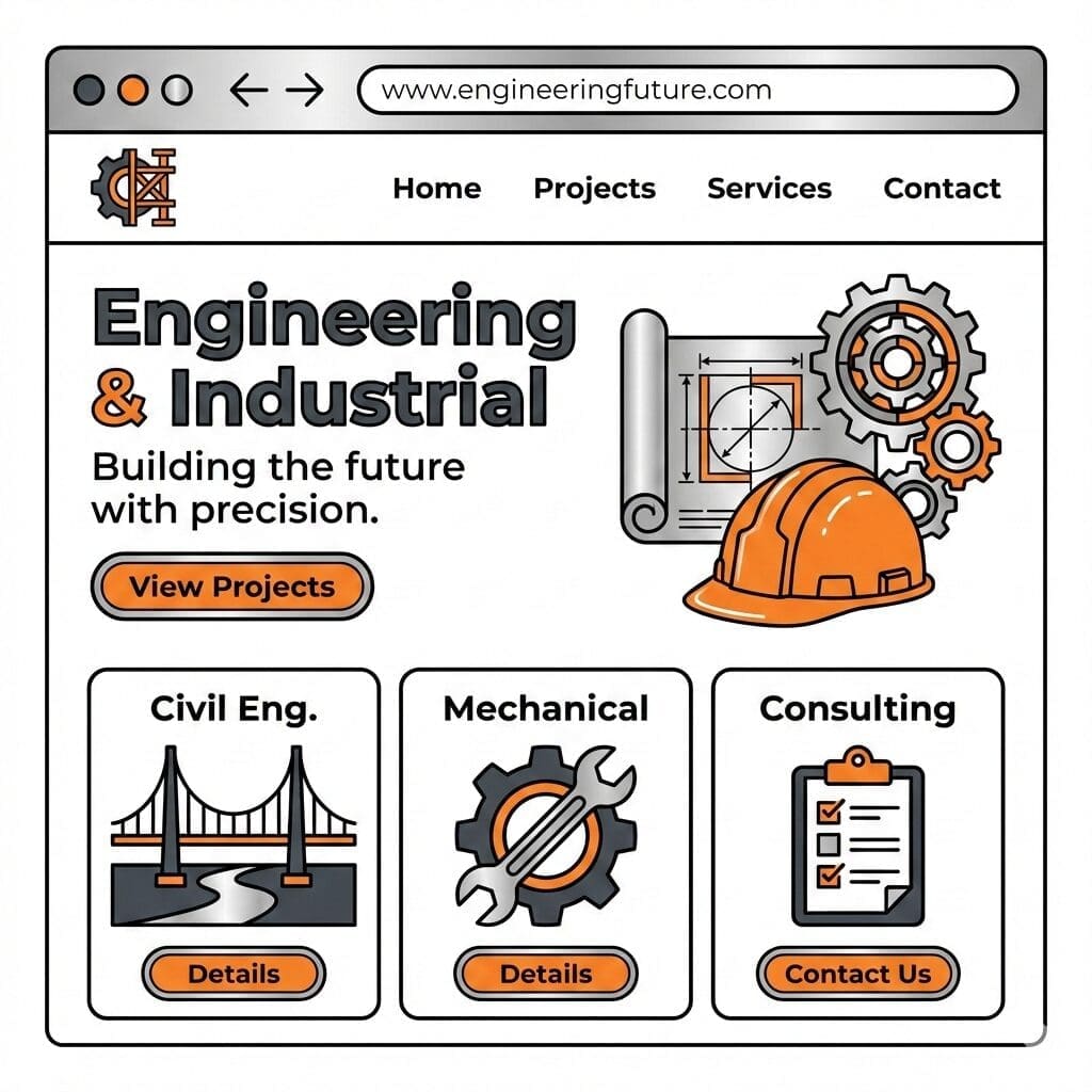 Engineering & Industrial website design
