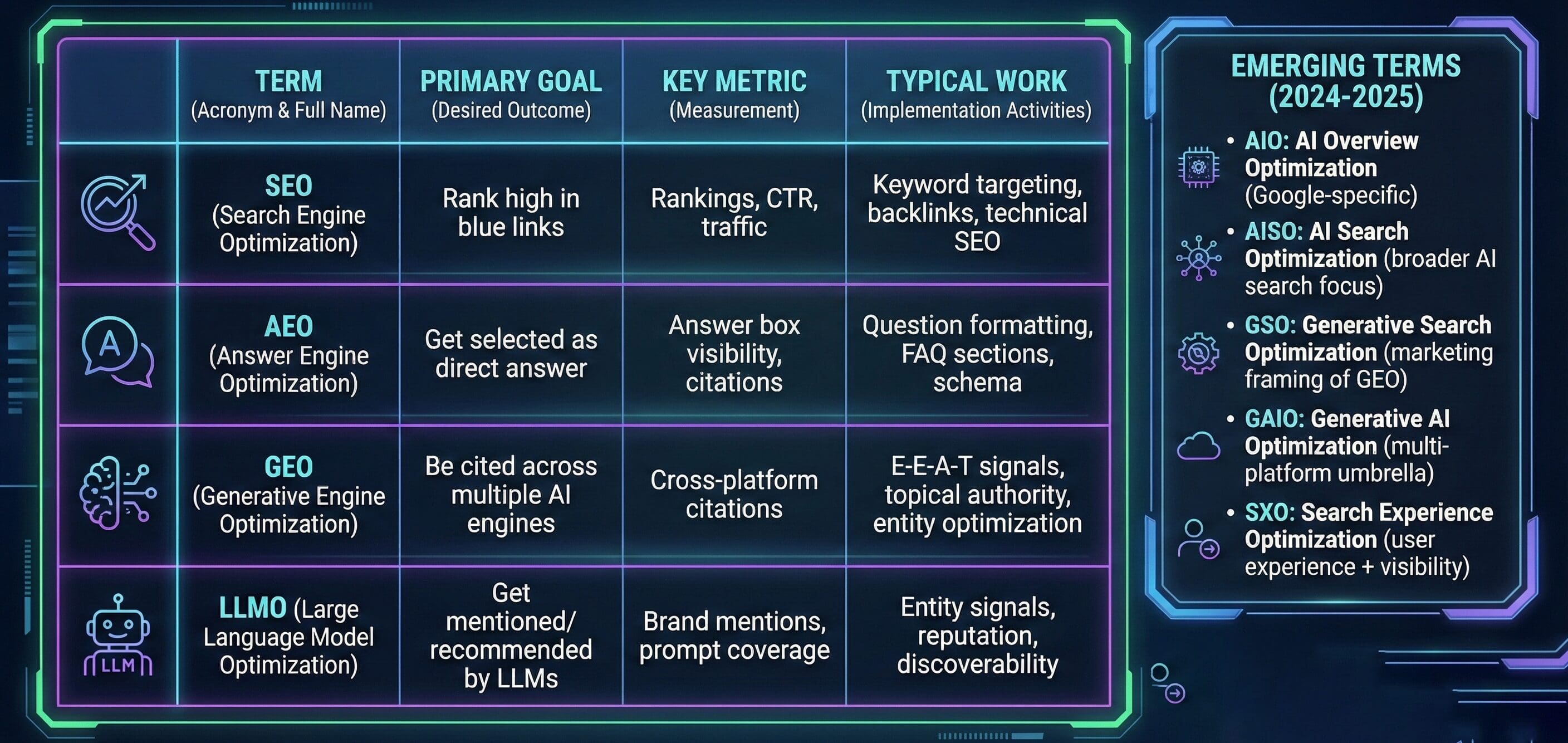 The Complete Visual Guide to Generative Engine Optimisation infographic