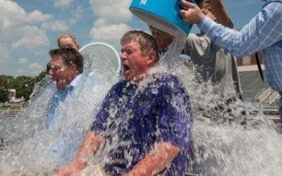 Celebrities take to social media with buckets of ice for the ALS ice bucket challenge