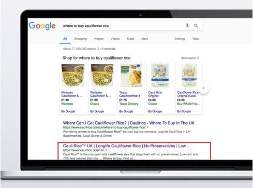 Caulirice google search