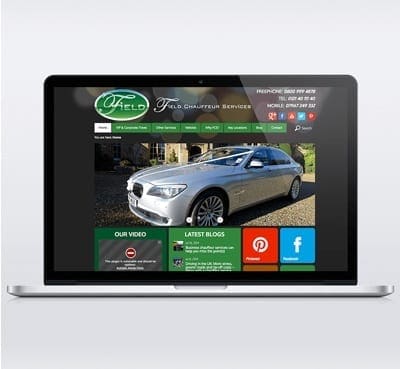 7 - field chauffeur services Field chauffeur services web design