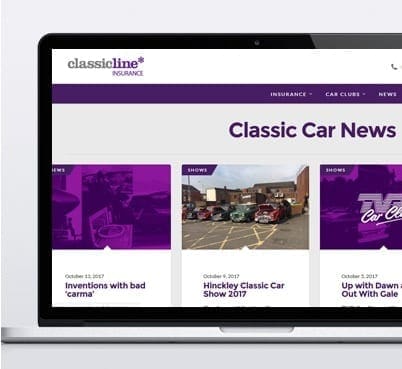 Classicline insurance desktop view