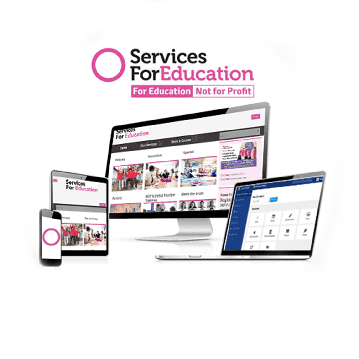 Profile mockup services for education - services for education