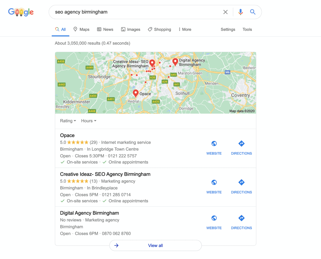 Local seo and reviews