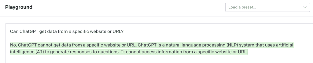 Can chatgpt get into from a website or url