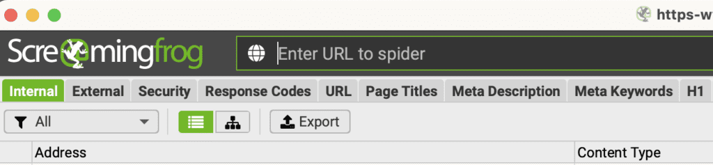 Seo spider website scraper to scrape web data into excel