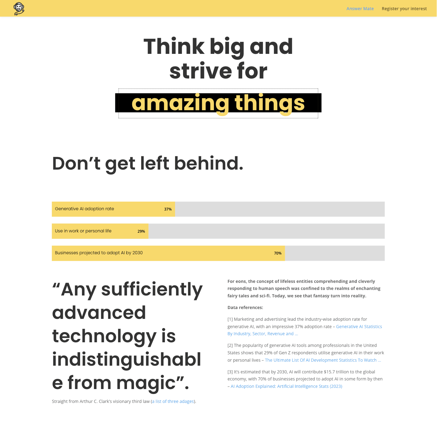 Answer mate logo branding & wordpress design